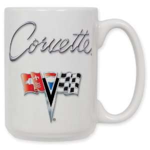  Corvette C2 Logo 15 Oz. Ceramic Coffee Mug Kitchen 