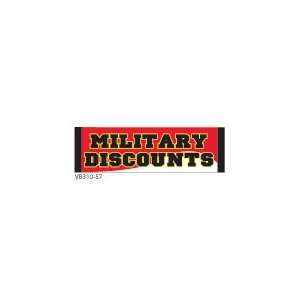  3 x 20 Stock Banner Military Discounts Everything 