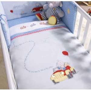    Izziwotnot HumphreyS Little Red Car Cot Bed Bale Set Baby