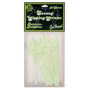  Sexxxy sipping straws glow 8 pack Toys & Games