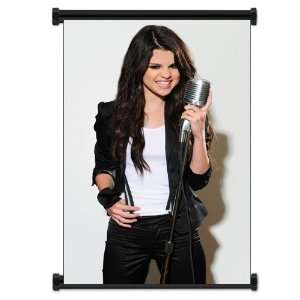  Selena Gomez Cute Pop Star Fabric Wall Scroll Poster (16 