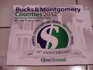   Around Coupon Book   Bucks & Montgomery Counties   Philadelphia  