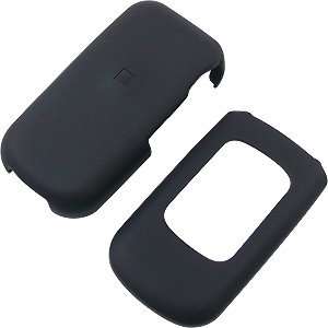  Black Rubberized Shield Protector Case for LG UX220 