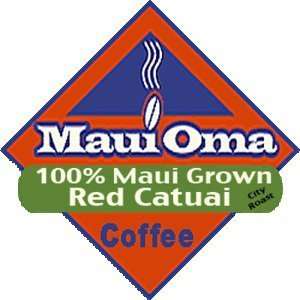 Hawaii Maui Oma Coffee 1 lb. Bean 100 % Grocery & Gourmet Food