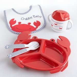  Crabby Baby Mealtime Gift Set Baby