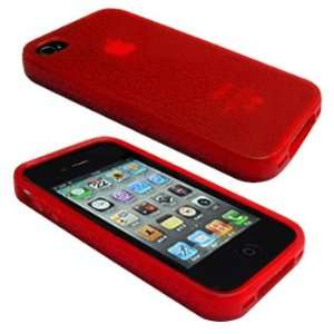  Red Egg Crack Flex Gel Skin / Case / Cover for AT&T Apple iPhone 