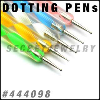 pcs Two Way Nail Art Dotting Pens Design Tools  