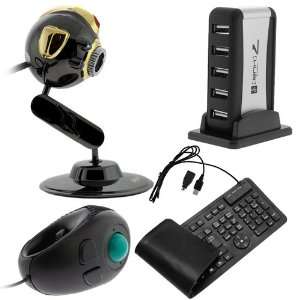  GTMax 4pcs  5MP USB Webcam with LED Light & Microphone 