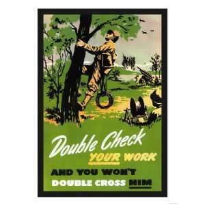  Double Check Your Work Giclee Poster Print, 18x24