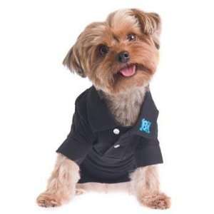  RuffLuv Buttons Up Black Dog Polo Shirt: Pet Supplies