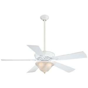   Minka Aire Lisa II White Finish 5 Blade Ceiling Fan: Home Improvement