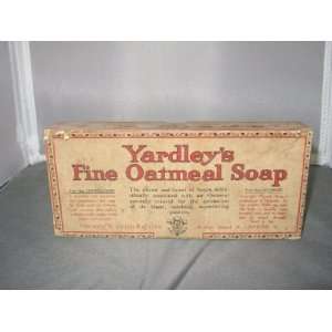  Antique Yardleys Fine Oatmeal Soap Box 