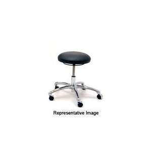   Series ESD Safe Blue Fabric Stool with Aluminum Base: Office Products