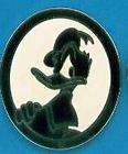 DLR DONALD DUCK SILHOUETTE Black and White oval Hidden Mickey Disney 