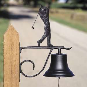  Large Bell with Golfer in BlackWhitehall 04002 Patio 