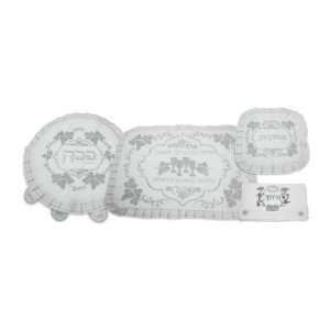  Four item Passover cover set with embroidery: Everything 