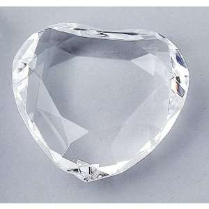  Optic Crystal Heart Paperweight
