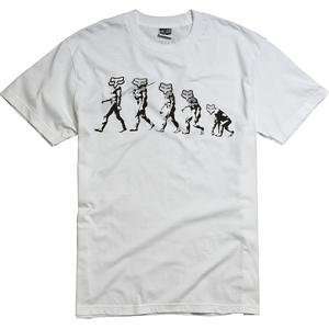  Fox Racing Revolution Short Sleeve T Shirt   Medium/White 