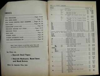 1964 vintage STARRETT TOOL CATALOG resale price list  