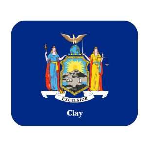  US State Flag   Clay, New York (NY) Mouse Pad Everything 