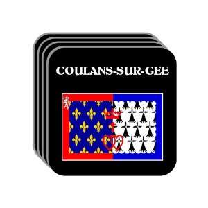 Pays de la Loire   COULANS SUR GEE Set of 4 Mini Mousepad Coasters