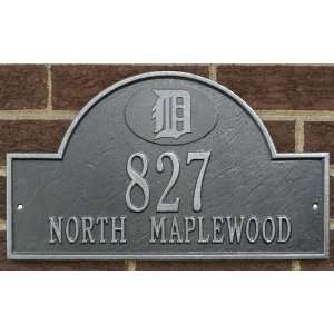  Detroit Tigers Pewter & Silver Personalized Address Plaque 