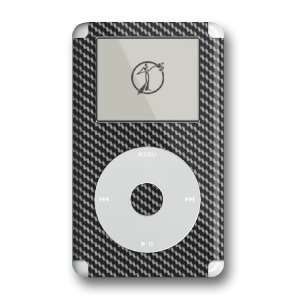  Black Carbon Fiber Design iPod 4G Protective Decal Skin 