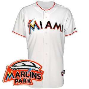  Miami Marlins Authentic 2012 Home Cool Base Jersey w/Inaugural 