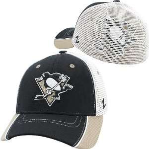 Zephyr Pittsburgh Penguins Cutback Stretch Fit Hat:  Sports 