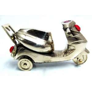  Smalll Brass Metal Scooty Table Home Decor Sculpture Free 