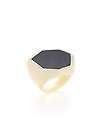 NEW IPPOLITA Sterling Silver Onyx Inlay Octagonal Resin Ring $195, M