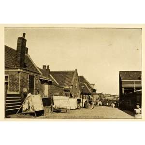 1911 Print Old Scheveningen Holland Streetscape Cityscape Historic 