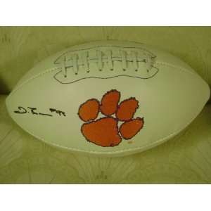  DAQUAN BOWERS SIGNED AUTOGRAPHED CLEMSON LOGO FOOTBALL W 