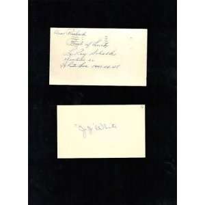  Roy Schalk 1932 Yankees signed autographed GPC JSA   MLB 