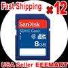 Lot of 2 New SanDisk Secure Digital 4GB SDHC SD HC CLASS 4 Flash 