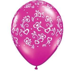  Dainty Hearts Latex Balloons 
