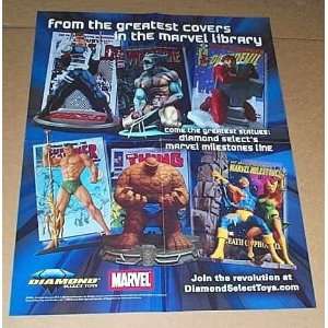 2006 Marvel Milestones Statues Promo PosterDaredevil/Wolverine/X Men 