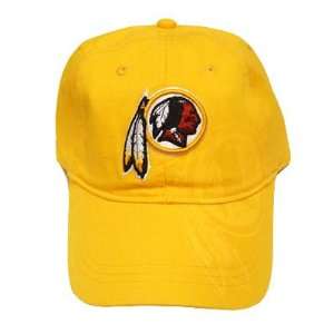   WASHINGTON REDSKINS GARMENT WASHED YELLOW HAT CAP: Sports & Outdoors