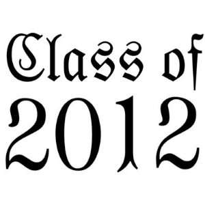  Class of 2012   Black Fractur Text Design Postage Stamp 