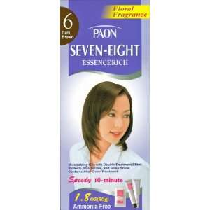  Paon Seven Eight Essencerich Dark Brown Hair Color Kit #6 Beauty