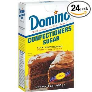 Domino Sugar, Confectioners, 16 Ounce Boxes (Pack of 24)  