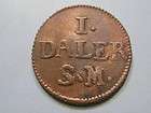 1715 Emergency Coinage   1 Daler S.M. Copper Coin. Sweden. FREE 