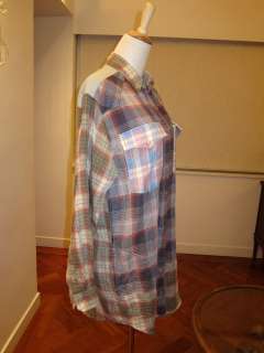 ETOILE ISABEL MARANT S/S2012 RUNWAY MEG PLAID COTTON BLEND SHIRT DRESS 