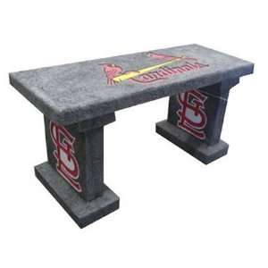    St. Louis Cardinals MLB Painted Concrete Bench: Sports & Outdoors