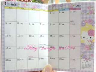  Kitty Schedule Monthly Planner Datebook w Stickers & Memos  