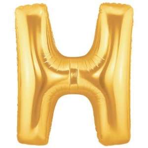  40 Inch Megaloon Gold Letter H Balloons Toys & Games