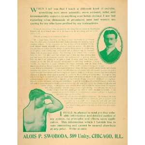  1903 Ad Physiological Exercise Alois P Swoboda Jones 