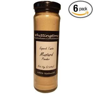 Whittingtons Mustard Powder 100% Natural, 2.64 Ounce (Pack of 6 