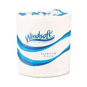 Windsoft  Single Roll Bath One Ply Bath Tissue, 1000 Sheets per Roll 