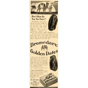   Golden Dates Hills Brothers Fruit   Original Print Ad